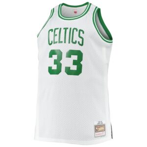 Larry Bird Boston Celtics Mitchell & Ness Big & Tall 1985/86 Hardwood Classics Swingman Jersey - White photo 2 Jersey4u