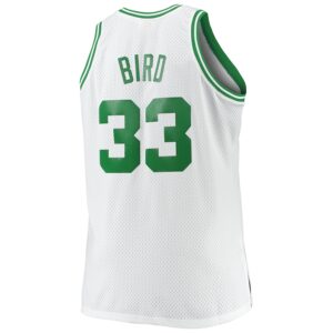 Larry Bird Boston Celtics Mitchell & Ness Big & Tall 1985/86 Hardwood Classics Swingman Jersey - White photo 3 Jersey4u