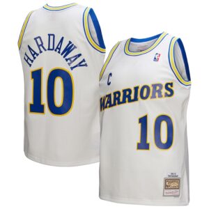 Tim Hardaway Golden State Warriors Mitchell & Ness Hardwood Classics 1990/91 Swingman Jersey - White photo 1 Jersey4u