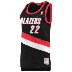 Clyde Drexler Portland Trail Blazers Mitchell & Ness Women's 1991/92 Hardwood Classics Swingman Jersey - Black photo 2 Jersey4u