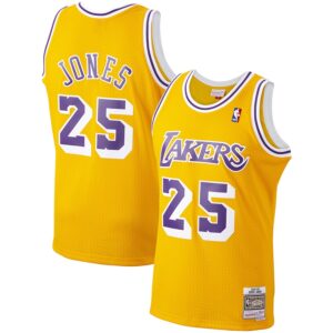 Ed Jones Los Angeles Lakers Mitchell & Ness 1994/95 Hardwood Classics Swingman Jersey - Gold photo 1 Jersey4u