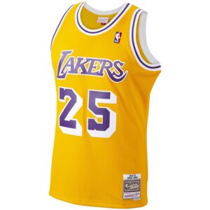Ed Jones Los Angeles Lakers Mitchell & Ness 1994/95 Hardwood Classics Swingman Jersey - Gold photo 2 Jersey4u