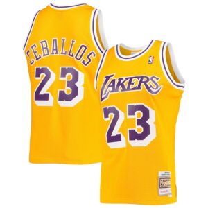 Cedric Ceballos Los Angeles Lakers Mitchell & Ness 1994/95 Hardwood Classics Swingman Jersey - Gold photo 1 Jersey4u