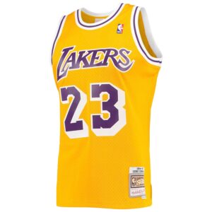 Cedric Ceballos Los Angeles Lakers Mitchell & Ness 1994/95 Hardwood Classics Swingman Jersey - Gold photo 2 Jersey4u