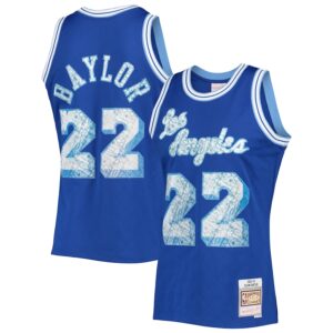 Elgin Baylor Los Angeles Lakers Mitchell & Ness 1996/97 Hardwood Classics NBA 75th Anniversary Diamond Swingman Jersey - Royal photo 1 Jersey4u
