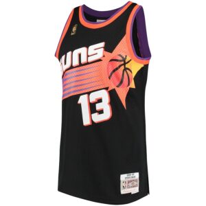 Steve Nash Phoenix Suns Mitchell & Ness 1996/97 Hardwood Classics Swingman Jersey - Black photo 2 Jersey4u
