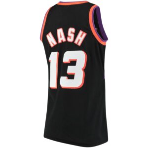 Steve Nash Phoenix Suns Mitchell & Ness 1996/97 Hardwood Classics Swingman Jersey - Black photo 3 Jersey4u