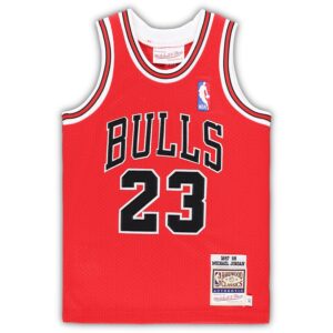 Michael Jordan Chicago Bulls Mitchell & Ness Toddler 1997/98 Hardwood Classics Authentic Jersey - Red photo 2 Jersey4u