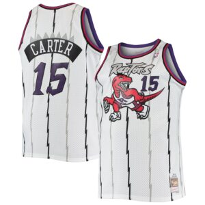Vince Carter Toronto Raptors Mitchell & Ness 1998/99 Big & Tall Hardwood Classics Swingman Jersey - White photo 1 Jersey4u