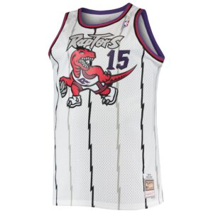 Vince Carter Toronto Raptors Mitchell & Ness 1998/99 Big & Tall Hardwood Classics Swingman Jersey - White photo 2 Jersey4u