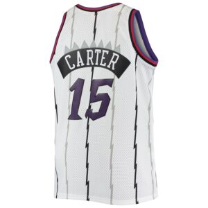 Vince Carter Toronto Raptors Mitchell & Ness 1998/99 Big & Tall Hardwood Classics Swingman Jersey - White photo 3 Jersey4u