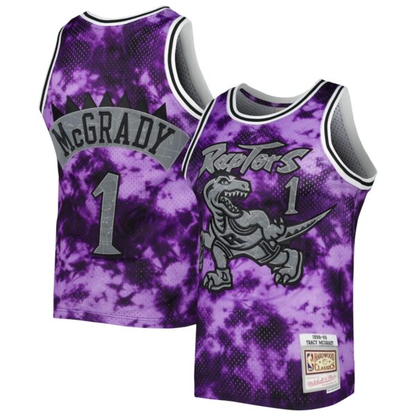 Tracy McGrady Toronto Raptors Mitchell & Ness 1998/99 Galaxy Swingman Jersey - Purple photo 1 Jersey4u