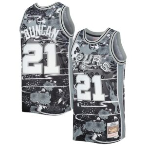 Tim Duncan San Antonio Spurs Mitchell & Ness 1998/99 Hardwood Classics Lunar New Year Swingman Jersey - Silver photo 1 Jersey4u