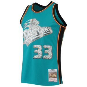 Grant Hill Detroit Pistons Mitchell & Ness 1998/99 Hardwood Classics NBA 75th Anniversary Diamond Swingman Jersey - Teal photo 2 Jersey4u