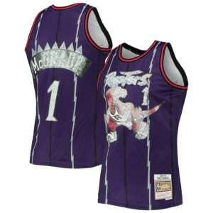 Tracy McGrady Toronto Raptors Mitchell & Ness 1998/99 Hardwood Classics NBA 75th Anniversary Diamond Swingman Jersey - Purple photo 1 Jersey4u