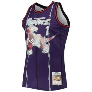 Tracy McGrady Toronto Raptors Mitchell & Ness 1998/99 Hardwood Classics NBA 75th Anniversary Diamond Swingman Jersey - Purple photo 2 Jersey4u