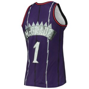 Tracy McGrady Toronto Raptors Mitchell & Ness 1998/99 Hardwood Classics NBA 75th Anniversary Diamond Swingman Jersey - Purple photo 3 Jersey4u