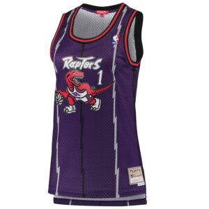 Tracy McGrady Toronto Raptors Mitchell & Ness Women's 1998/99 Hardwood Classics Swingman Jersey - Purple photo 2 Jersey4u