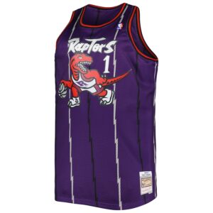 Tracy McGrady Toronto Raptors Mitchell & Ness Big & Tall Hardwood Classics 1998/99 Swingman Jersey - Purple photo 2 Jersey4u