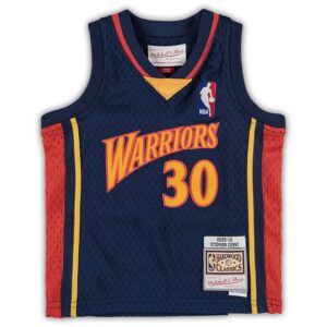 Stephen Curry Golden State Warriors Mitchell & Ness Infant Historic Logo Jersey - Navy photo 2 Jersey4u