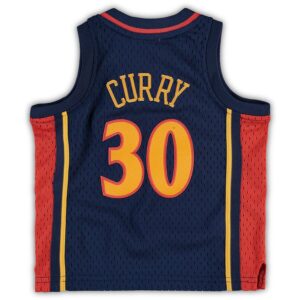 Stephen Curry Golden State Warriors Mitchell & Ness Infant Historic Logo Jersey - Navy photo 3 Jersey4u