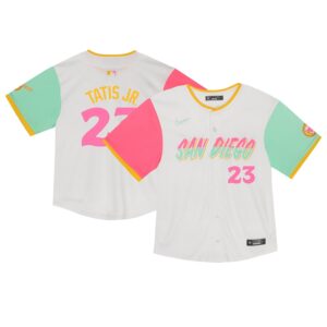 Fernando Tatis Jr. San Diego Padres Nike Infant City Connect Limited Player Jersey - White photo 1 Jersey4u