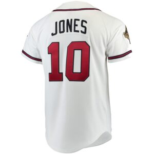 Chipper Jones Atlanta Braves Mitchell & Ness Authentic Jersey - White photo 3 Jersey4u