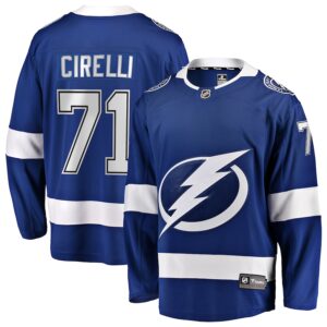 Anthony Cirelli Tampa Bay Lightning Jersey4u Home Breakaway Player Jersey - Blue photo 1 Jersey4u