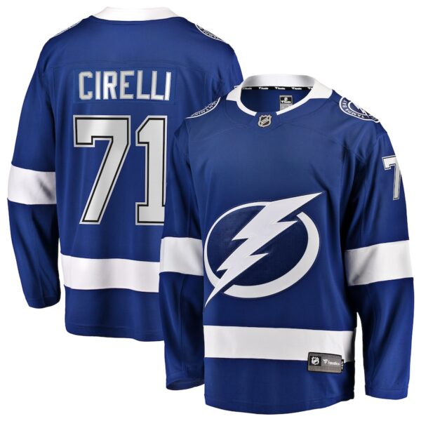 Anthony Cirelli Tampa Bay Lightning Jersey4u Home Breakaway Player Jersey - Blue photo 1 Jersey4u