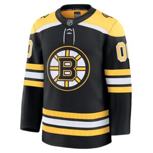 Boston Bruins Jersey4u Home Premium Custom Jersey - Black photo 2 Jersey4u