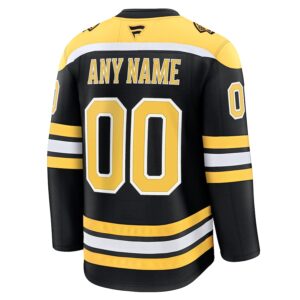 Boston Bruins Jersey4u Home Premium Custom Jersey - Black photo 3 Jersey4u