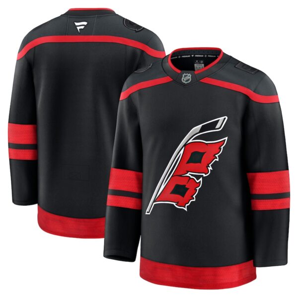 Carolina Hurricanes Jersey4u Home Premium Jersey - Black photo 1 Jersey4u