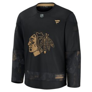 Chicago Blackhawks Jersey4u 2024 Military Appreciation Practice Jersey - Black photo 2 Jersey4u