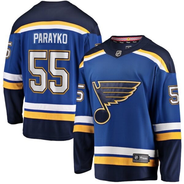 Colton Parayko St. Louis Blues Jersey4u Home Breakaway Player Jersey - Blue photo 1 Jersey4u