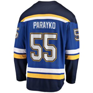 Colton Parayko St. Louis Blues Jersey4u Home Breakaway Player Jersey - Blue photo 3 Jersey4u