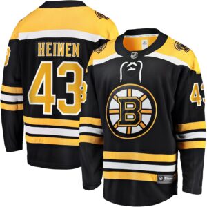 Danton Heinen Boston Bruins Jersey4u Home Premier Breakaway Player Jersey - Black photo 1 Jersey4u