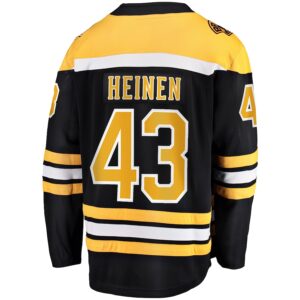 Danton Heinen Boston Bruins Jersey4u Home Premier Breakaway Player Jersey - Black photo 3 Jersey4u