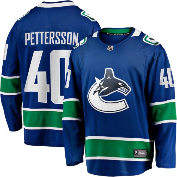 Elias Pettersson Vancouver Canucks Jersey4u Home Breakaway Jersey - Blue photo 1 Jersey4u