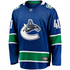 Elias Pettersson Vancouver Canucks Jersey4u Home Breakaway Jersey - Blue photo 2 Jersey4u