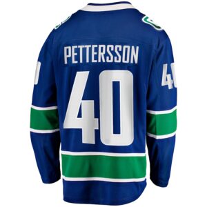 Elias Pettersson Vancouver Canucks Jersey4u Home Breakaway Jersey - Blue photo 3 Jersey4u