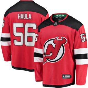 Erik Haula New Jersey Devils Jersey4u Home Breakaway Player Jersey - Red photo 1 Jersey4u