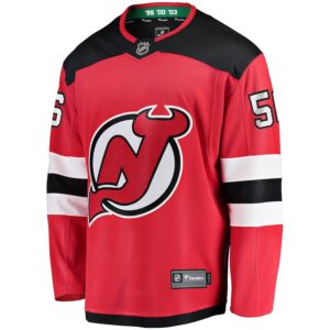Erik Haula New Jersey Devils Jersey4u Home Breakaway Player Jersey - Red photo 2 Jersey4u