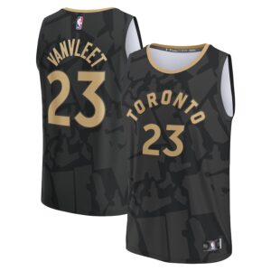 Fred VanVleet Toronto Raptors Jersey4u Fastbreak Jersey - City Edition - Black photo 1 Jersey4u