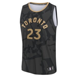 Fred VanVleet Toronto Raptors Jersey4u Fastbreak Jersey - City Edition - Black photo 2 Jersey4u