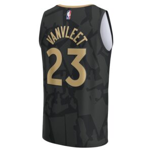 Fred VanVleet Toronto Raptors Jersey4u Fastbreak Jersey - City Edition - Black photo 3 Jersey4u