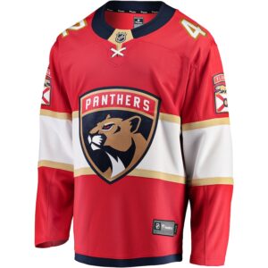 Gustav Forsling Florida Panthers Jersey4u Home Breakaway Player Jersey - Red photo 2 Jersey4u