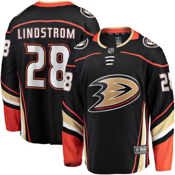 Gustav Lindstrom Anaheim Ducks Jersey4u Home Premier Breakaway Player Jersey - Black photo 1 Jersey4u