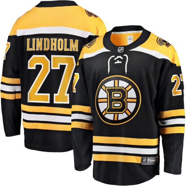 Hampus Lindholm Boston Bruins Jersey4u Home Breakaway Player Jersey - Black photo 1 Jersey4u
