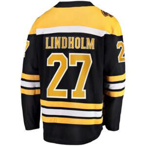 Hampus Lindholm Boston Bruins Jersey4u Home Breakaway Player Jersey - Black photo 3 Jersey4u