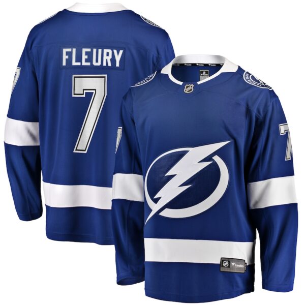 Haydn Fleury Tampa Bay Lightning Jersey4u Home Premier Breakaway Player Jersey - Blue photo 1 Jersey4u